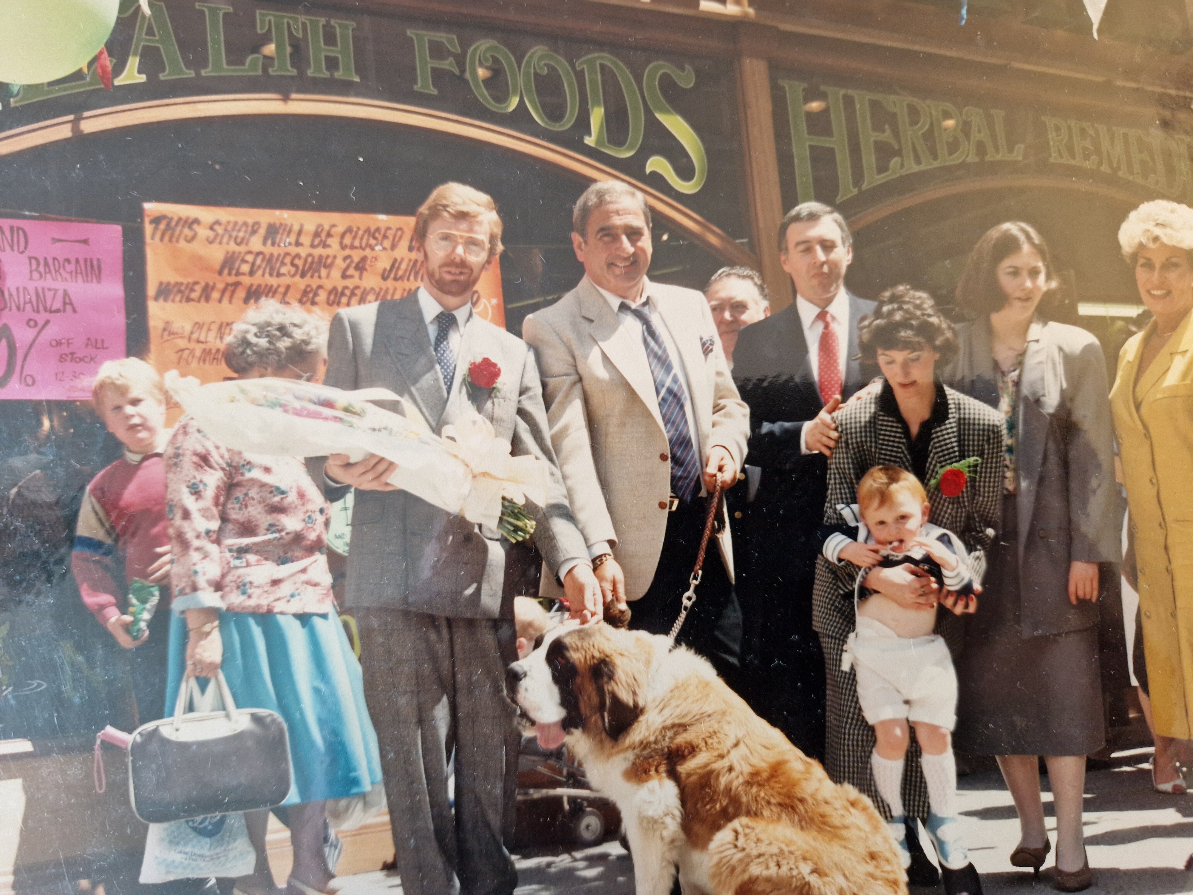 Grand opening of the St Mary Street store launched by celebrity Bernie Winters.